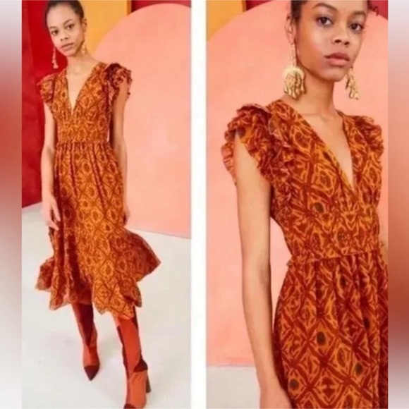 Ulla Johnson Dresses & Skirts - Ulla Johnson Anika Dress in Ochre Sz 6